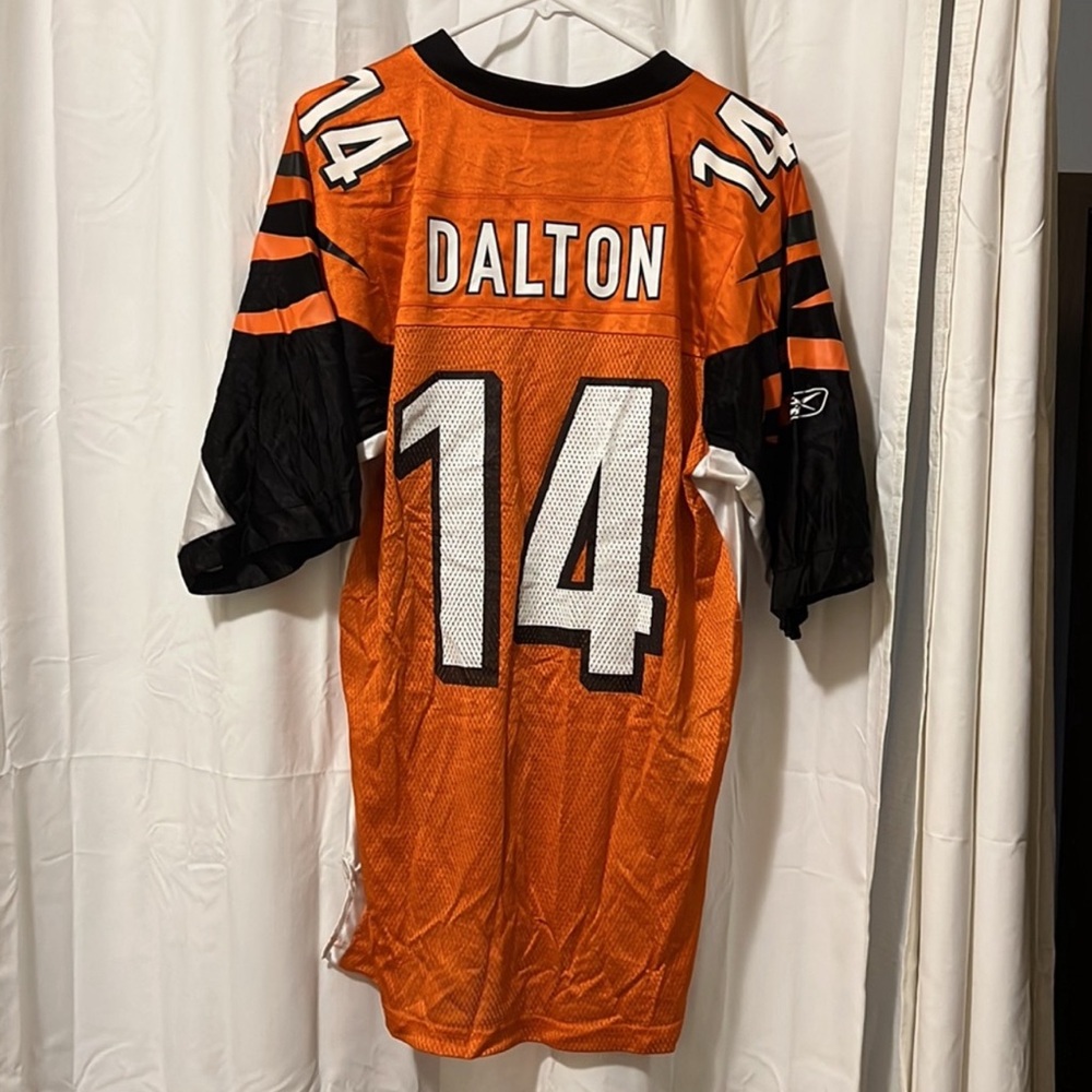 Cincinnati bengals Andy dalton reebok NFL jersey men’s size medium orange retro